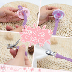 Duludulu non-toxic braided clip skin-friendly image shows safe design for babies.
