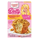 Duncan Hines Dolly Parton banana nut muffin mix box — quick, tasty mornings.