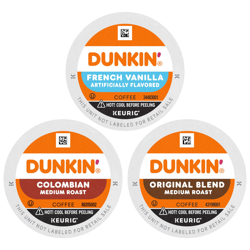 Dunkin best sellers variety pack boxes on kitchen counter for family coffee variety