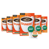 Dunkin Decaf medium roast K-Cup boxes for easy at home mornings.