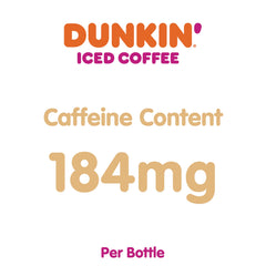 Dunkin' French Vanilla Iced Coffee bottle close-up, creamy vanilla notes for a satisfying chill.