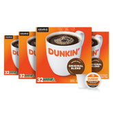 Dunkin Original Blend K-Cup pods ready for Keurig quick brewing.