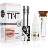 Duofanny Eyelash and Eyebrow Kit box shows the complete at-home color set.