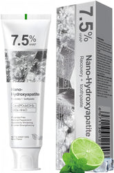 DUOYINTL toothpaste packaging shows 7.5% hydroxyapatite and brand