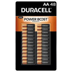 Duracell Coppertop AA battery pack of 48 for long-lasting power.