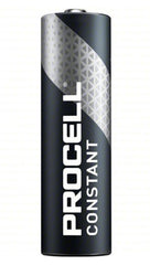 Open display of 48 Duracell Procell AA batteries for quick replacement.