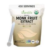 DureLife monk fruit sweetener jar closeup shows pure, zero-calorie sweetness