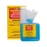 Durvet Ivermectin Pour-On 250ml bottle labeled for cattle and parasite control.