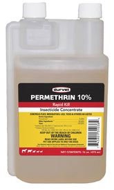 Durvet Permethrin EC 10% bottle with clear label for external pet care.
