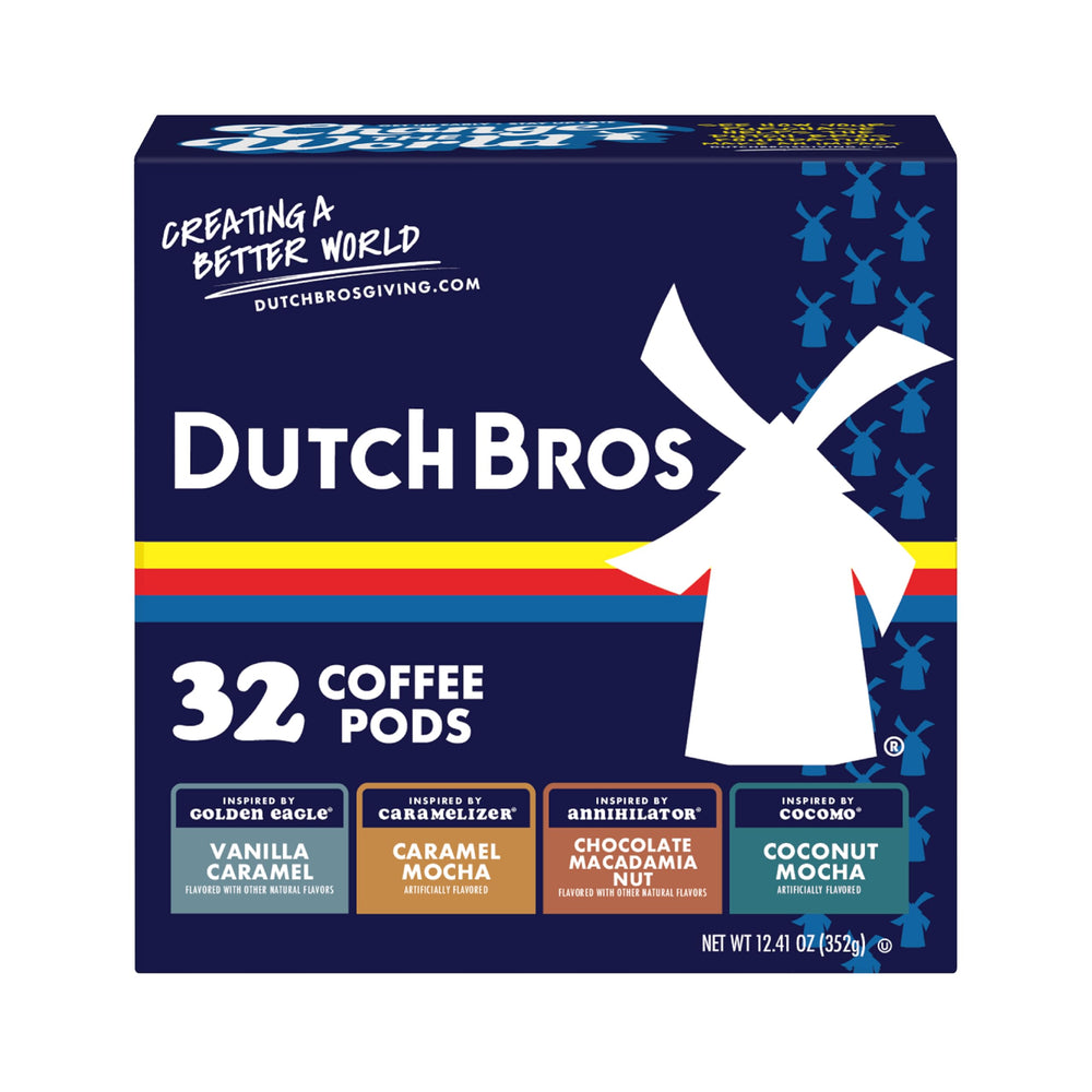 Dutch Bros Caramel Mocha pods for Keurig—bold flavor in a quick morning cup.