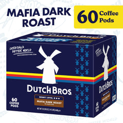 Close-up of Mafia Dark Roast pods highlighting 100% Arabica quality