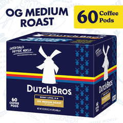 Dutch Bros OG Medium Roast pods pack showing convenient single-serve option