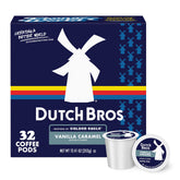 Dutch Bros Vanilla Caramel pods box for quick at-home brewing