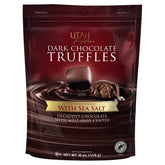 DUTIS Utah Truffles sea salt dark chocolate truffle, ideal for gifting.