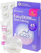 DWEasyDerm patch pack shot showing breathable acne care solution.