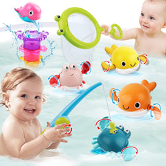Dwi Dowellin bath toy fishing set with magnet encourages imaginative play in the tub