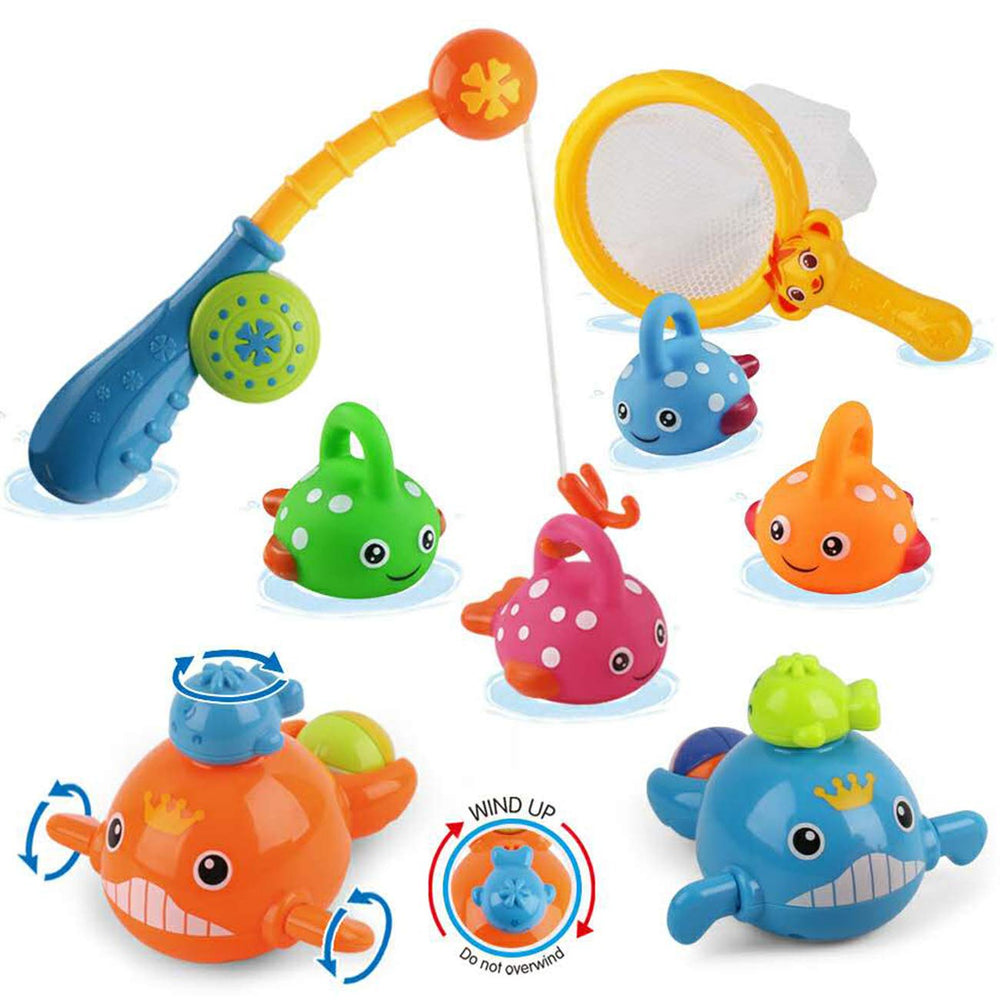 Dwi Dowellin bath toys fishing pole supports grip during play in tub