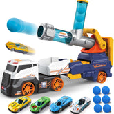 Dwi Dowellin ejection transport truck with launcher for imaginative play and coordination