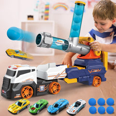 Dwi Dowellin race cars join the truck for exciting, kid friendly races