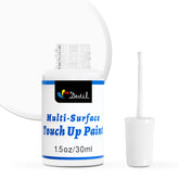 DWIL White Touch Up Bottle with built-in brush for quick, precise touch ups.
