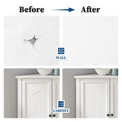 DWIL White Touch Up Door Edge repairing minor blemishes with crisp finish.