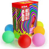 D-Xam 6-pack colored ping pong balls collection for party games