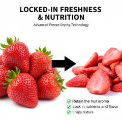DYBOEDYO strawberries on yogurt bowl provide vibrant topping and flavor lift.