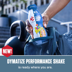 Dymatize Fruity Pebbles nutrition panel highlighting 30g protein per serving