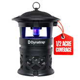 DynaTrap DT1130SR outdoor trap front view protects backyard from mosquitoes and other flying insects.
