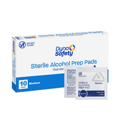 Dynarex DynaSafety sterile alcohol pad, individually wrapped, for quick, clean skin prep.