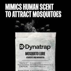DynaTrap lure lasts up to sixty days for steady outdoor attraction.