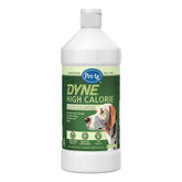 Bouteille Dyne Haute Calorie prête à être ajoutée à l’alimentation d’un chien et chiot.