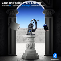 Dytole noise-canceling mic reduces background noise for clearer conversations.