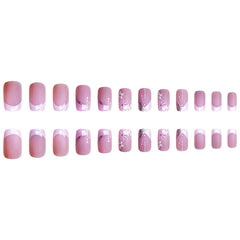 DZPGUONIZ short square nails bundle for fast at-home styling