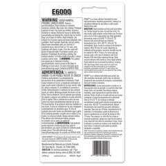 E6000 Craft Adhesive dries clear and paintable for versatile projects.