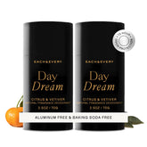 Each & Every aluminum-free deodorant bottle with citrus and vetiver scent