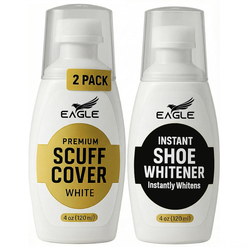 Eagle Sneaker Whitener two-pack bottles front view for fast whitening touch-ups
