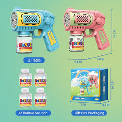 Four bubble solution bottles included for immediate outdoor play with EagleStone.