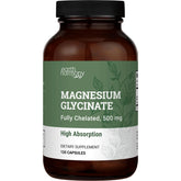 Earth Harmony Naturals Pure Magnesium Glycinate bottle highlighting high absorption with MCT powder