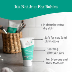 Earth Mama balm label closeup highlighting organic, chemical-free ingredients