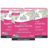 Earth Mama Organic Red Raspberry Leaf Tea in a tea bag for a comforting warm cup