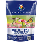 Earth Science Butterfly & Hummingbird Wildflower Blend blooms attract pollinators in sunny gardens.