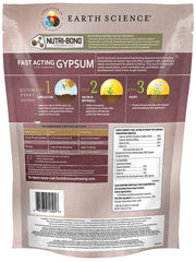 Gypsum granules pelletized for easy spread and rapid soil penetration by Earth Science