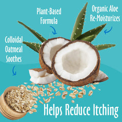 Earthbath Oatmeal and Aloe conditioner detangles knots for a smoother brushing session.