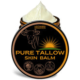 Earthborn Organics Untamed Tallow balm jar for dry skin care.