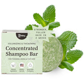 The Earthling Co. Shampoo Bar shows luxurious lather for gentle cleansing.