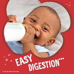 32-ounce Earth's Best Organic Baby Formula container on a kitchen counter