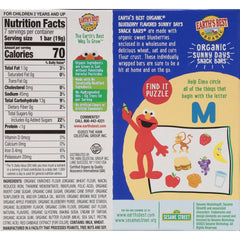 Earth's Best Sunny Days snack bars blueberry close-up shows natural flavor appeal for toddlers