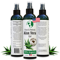 Earth's Daughter Aloe Gel bottle front view for pure hydration