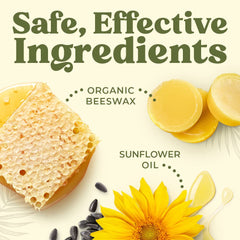 Earth's Daughter beeswax coconut oil vitamin E blend nourishes lips